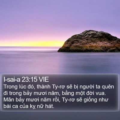 I-sai-a 23:15 VIE Bible Verse Image