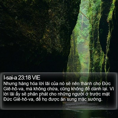 I-sai-a 23:18 VIE Bible Verse Image