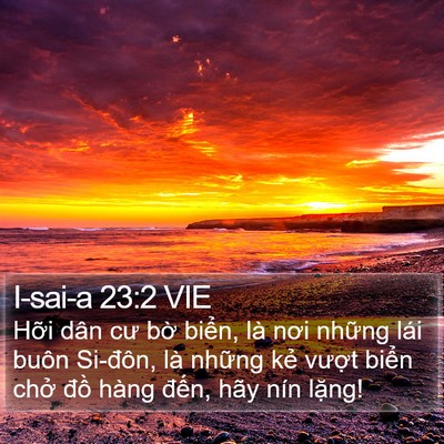 I-sai-a 23:2 VIE Bible Verse Image