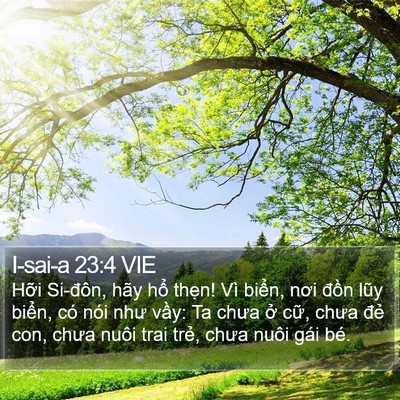I-sai-a 23:4 VIE Bible Verse Image