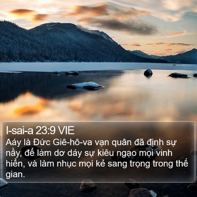 I-sai-a 23:9 VIE Bible Verse Image