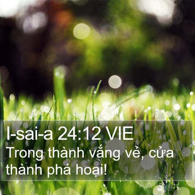 I-sai-a 24:12 VIE Bible Verse Image