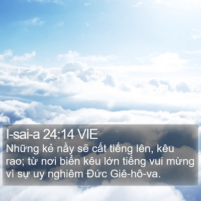 I-sai-a 24:14 VIE Bible Verse Image