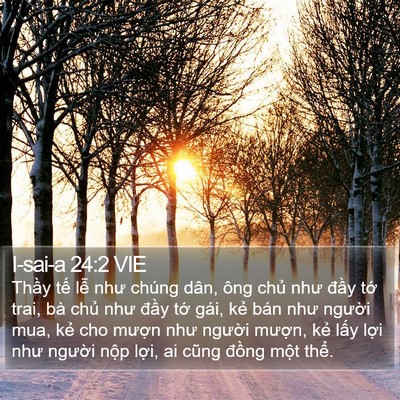 I-sai-a 24:2 VIE Bible Verse Image