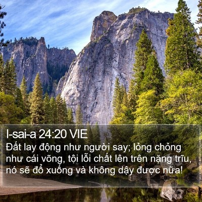 I-sai-a 24:20 VIE Bible Verse Image