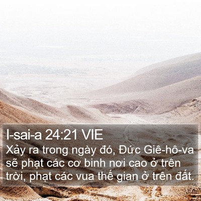 I-sai-a 24:21 VIE Bible Verse Image