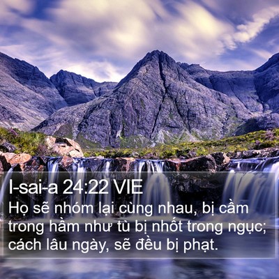 I-sai-a 24:22 VIE Bible Verse Image