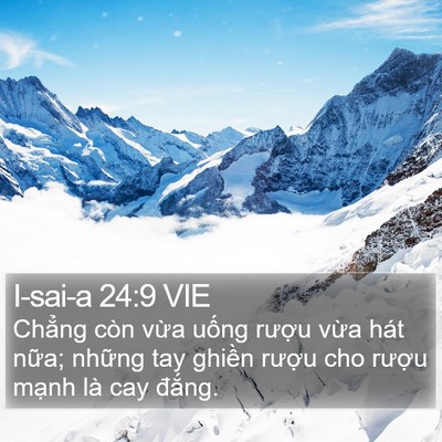 I-sai-a 24:9 VIE Bible Verse Image