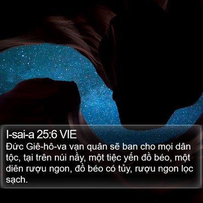 I-sai-a 25:6 VIE Bible Verse Image