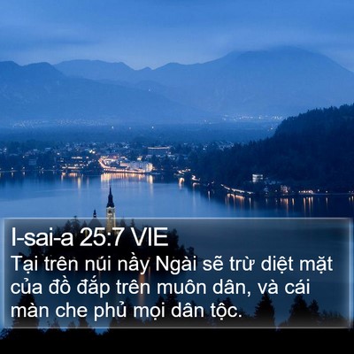 I-sai-a 25:7 VIE Bible Verse Image