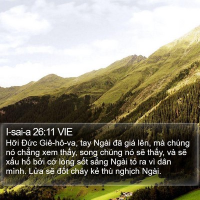 I-sai-a 26:11 VIE Bible Verse Image