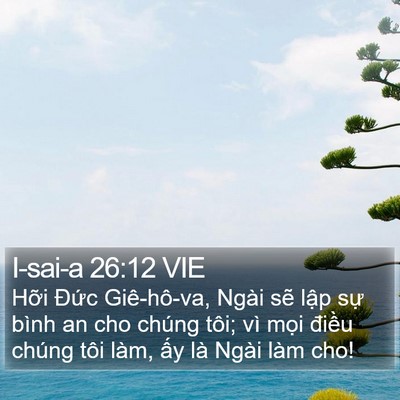 I-sai-a 26:12 VIE Bible Verse Image