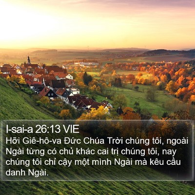 I-sai-a 26:13 VIE Bible Verse Image