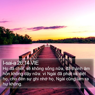 I-sai-a 26:14 VIE Bible Verse Image