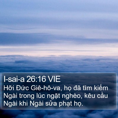 I-sai-a 26:16 VIE Bible Verse Image