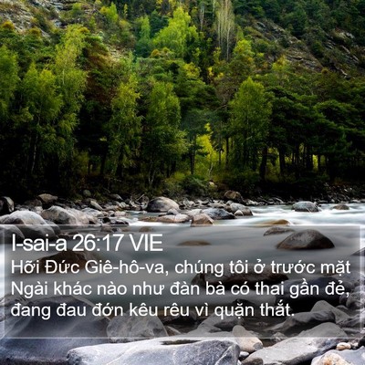 I-sai-a 26:17 VIE Bible Verse Image