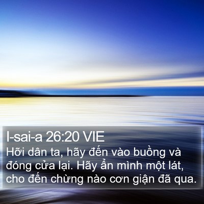 I-sai-a 26:20 VIE Bible Verse Image