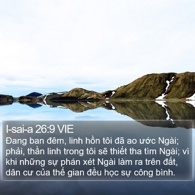 I-sai-a 26:9 VIE Bible Verse Image