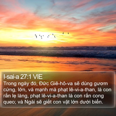 I-sai-a 27:1 VIE Bible Verse Image