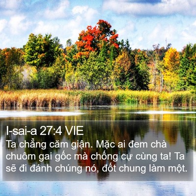 I-sai-a 27:4 VIE Bible Verse Image