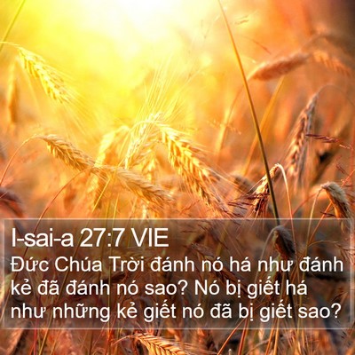 I-sai-a 27:7 VIE Bible Verse Image