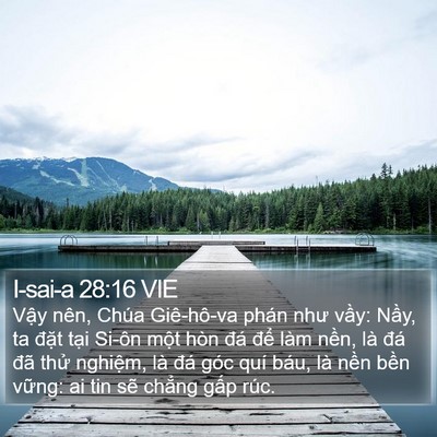 I-sai-a 28:16 VIE Bible Verse Image