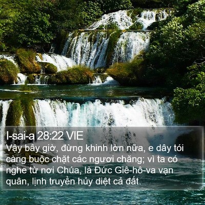 I-sai-a 28:22 VIE Bible Verse Image