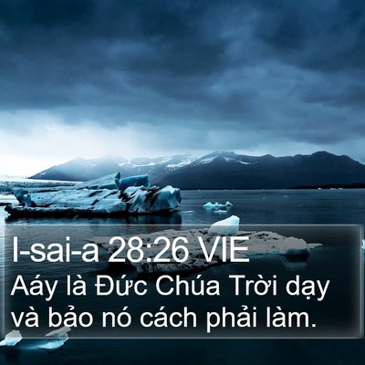 I-sai-a 28:26 VIE Bible Verse Image