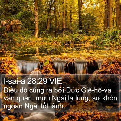 I-sai-a 28:29 VIE Bible Verse Image