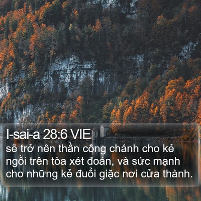 I-sai-a 28:6 VIE Bible Verse Image