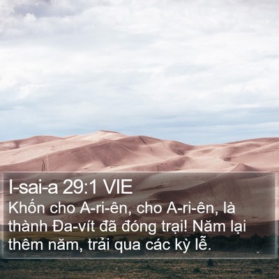 I-sai-a 29:1 VIE Bible Verse Image