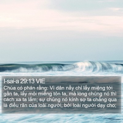 I-sai-a 29:13 VIE Bible Verse Image