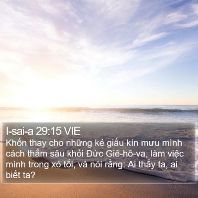 I-sai-a 29:15 VIE Bible Verse Image