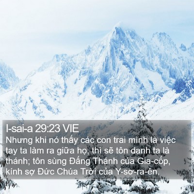 I-sai-a 29:23 VIE Bible Verse Image