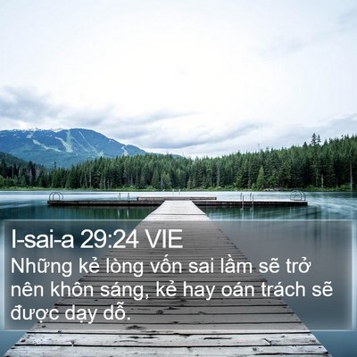 I-sai-a 29:24 VIE Bible Verse Image