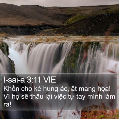 I-sai-a 3:11 VIE Bible Verse Image