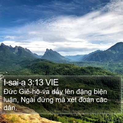 I-sai-a 3:13 VIE Bible Verse Image