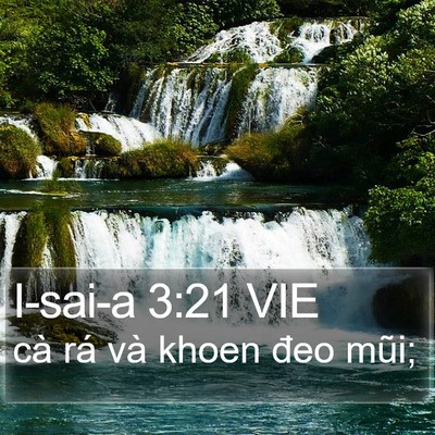 I-sai-a 3:21 VIE Bible Verse Image