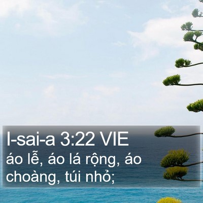 I-sai-a 3:22 VIE Bible Verse Image