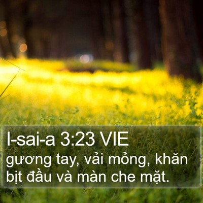I-sai-a 3:23 VIE Bible Verse Image