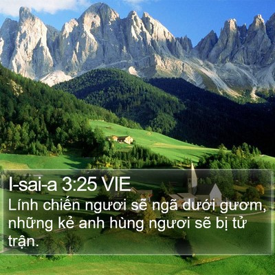 I-sai-a 3:25 VIE Bible Verse Image