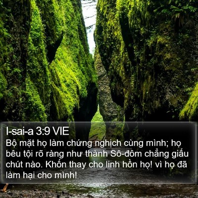 I-sai-a 3:9 VIE Bible Verse Image