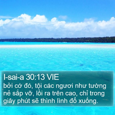 I-sai-a 30:13 VIE Bible Verse Image