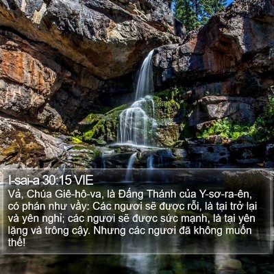 I-sai-a 30:15 VIE Bible Verse Image