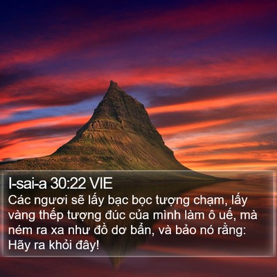 I-sai-a 30:22 VIE Bible Verse Image