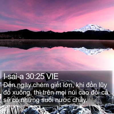 I-sai-a 30:25 VIE Bible Verse Image