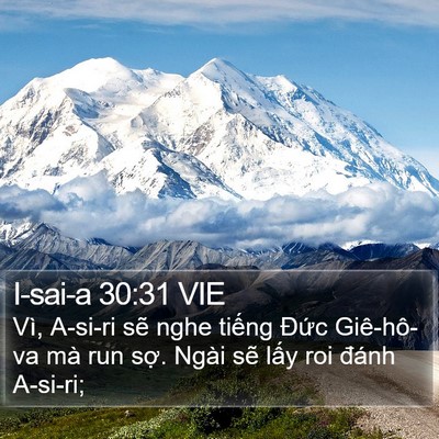 I-sai-a 30:31 VIE Bible Verse Image
