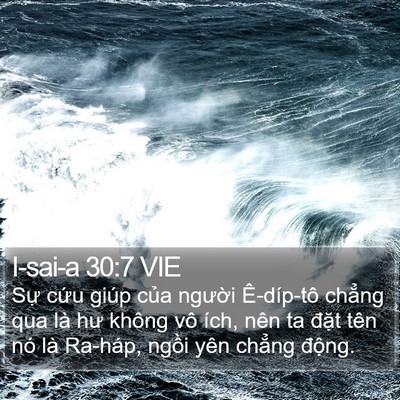 I-sai-a 30:7 VIE Bible Verse Image