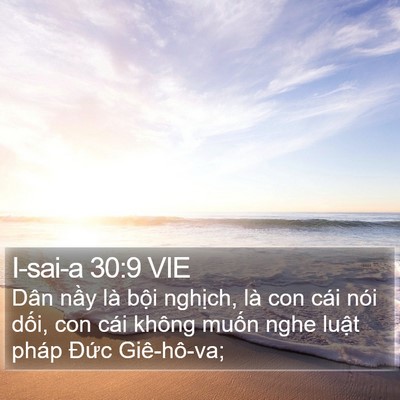 I-sai-a 30:9 VIE Bible Verse Image