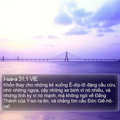 I-sai-a 31:1 VIE Bible Verse Image
